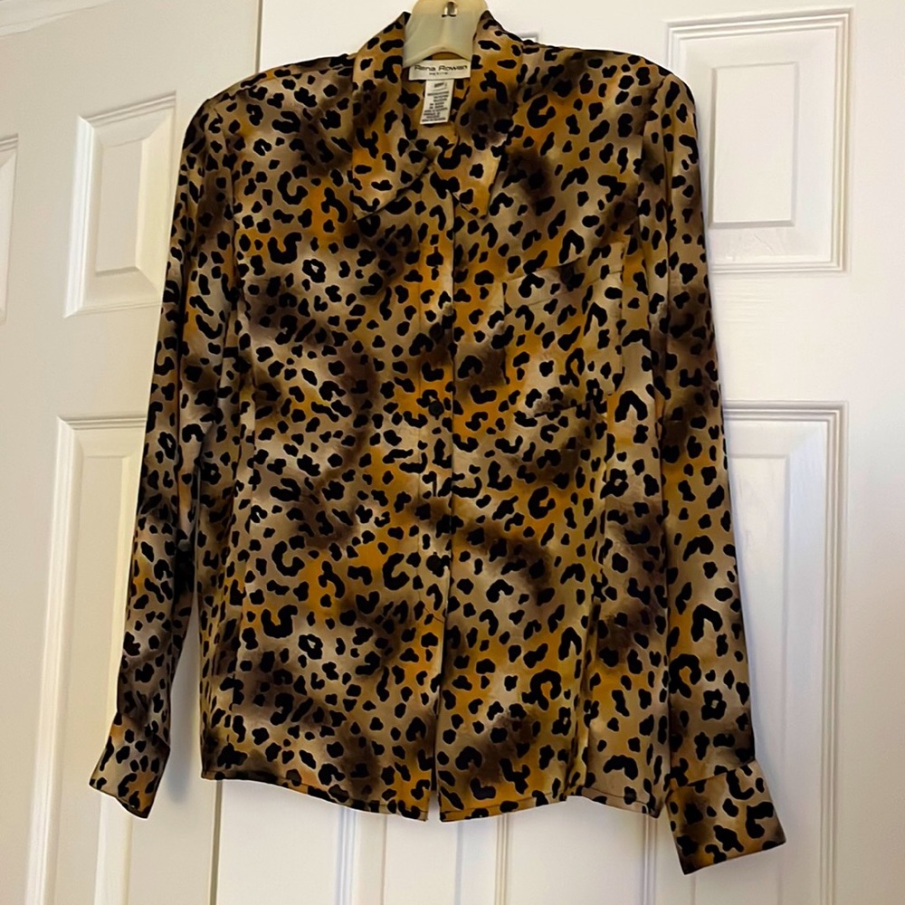 Animal print blouse